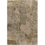 Rupec Patterned Contemporary Beige Area Rug