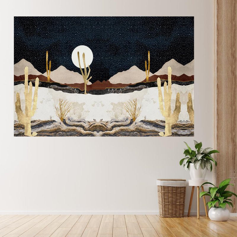 Abstract Mountains Peel & Stick Abstract Border, 48" L x 72" W