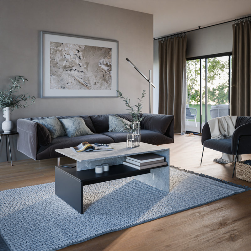 Mel Sled Coffee Table with Storage