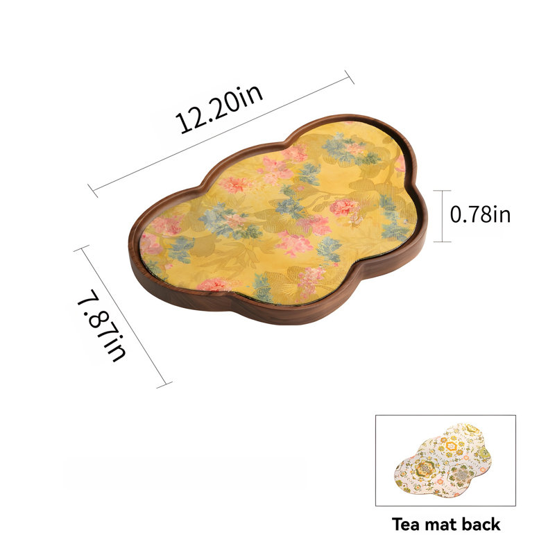 Black Walnut Yayi Tea Plate
