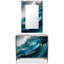Ensemble de console et miroir "Sapphire Sea"