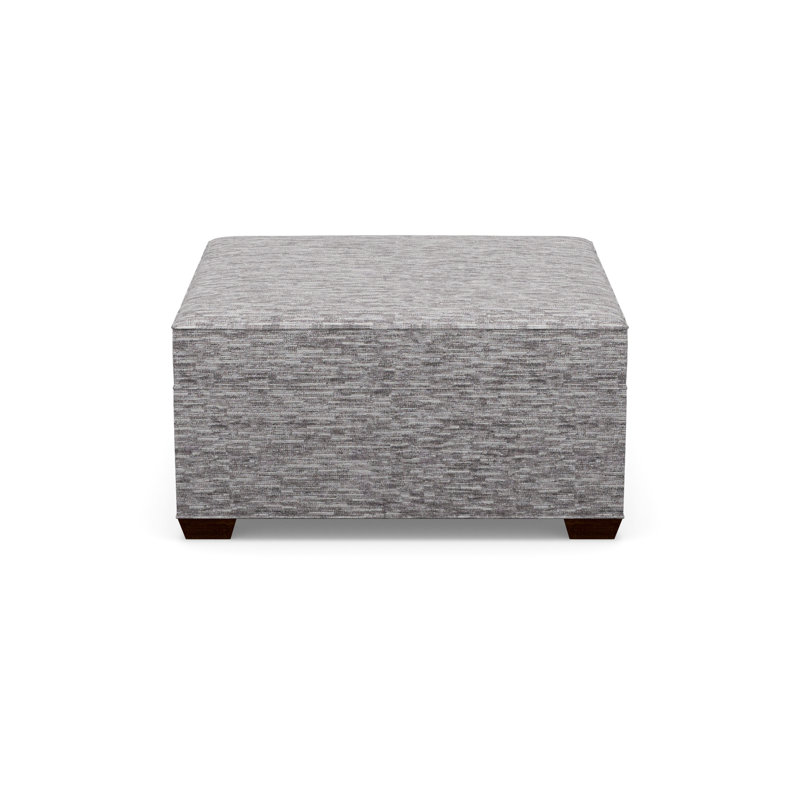 Square Tufted Ottoman, 8172-81, Walnut