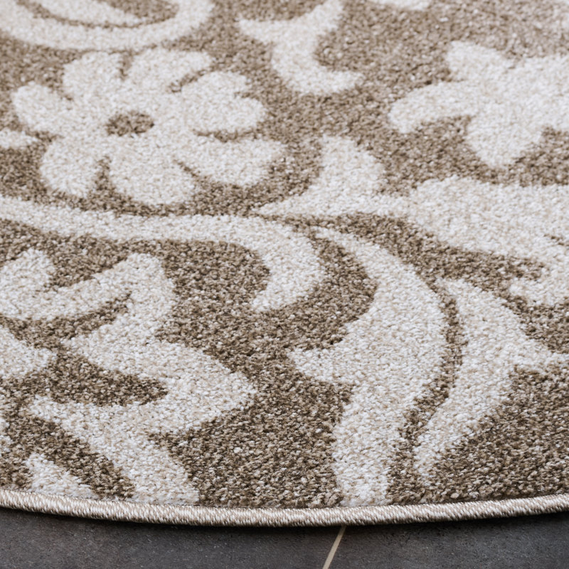 Bastille Performance Floral Rug, Round 5'