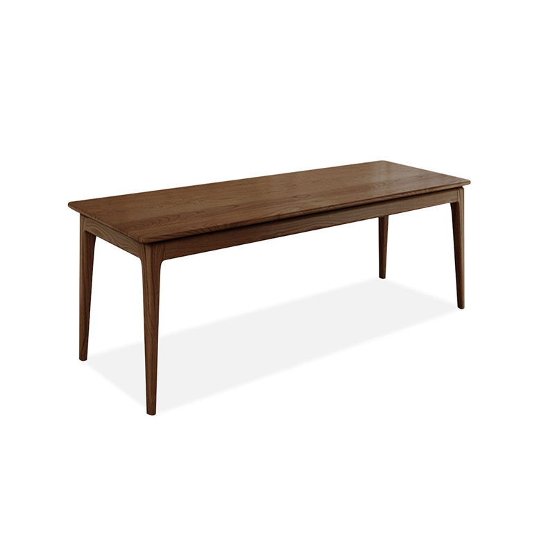 Bureau rectangulaire en bois massif noyer clair, H 29,53 po x l 62,99 po x P 23,62 po