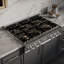 ZLINE Autograph 36 in. Stainless Steel Classic Rangetop with 6 DuoPro Burners and Gold Accents-2085037755-2099678969