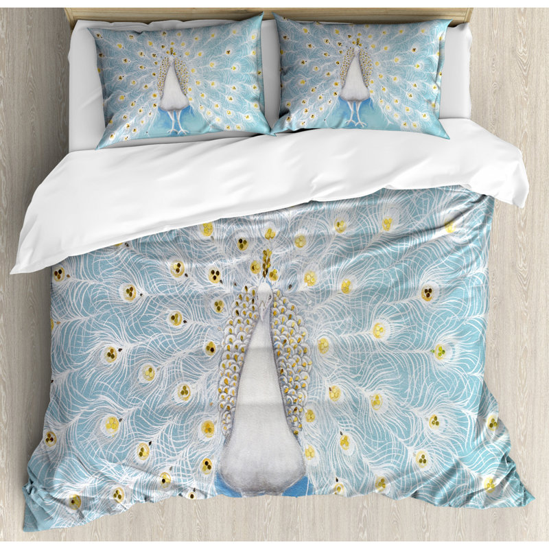 Eclectic Polyester Duvet Cover, Queen Duvet Cover + 2 Pillow Shams