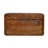 Wood Chestnut Wall-Mounted Open Woven Bedside