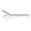 Chaise longue inclinable simple de 76 po de longueur Estas-25754410