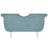 Celestine Velvet Glam Bench With Nailhead Trim & Curved Arms-120419228