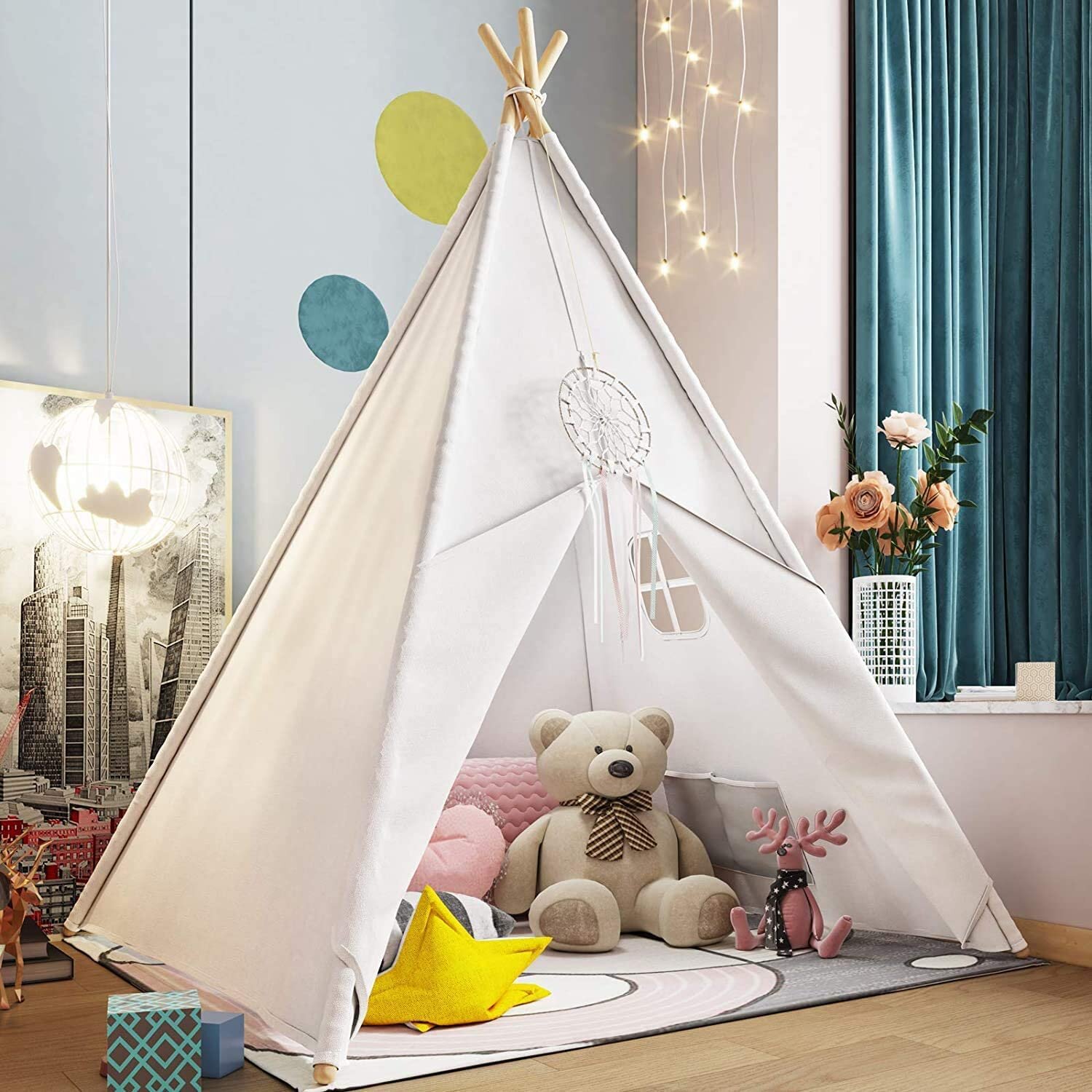Wayfair Samples 47'' W x 47'' D Indoor / Outdoor Polyester Triangular Play  Tent