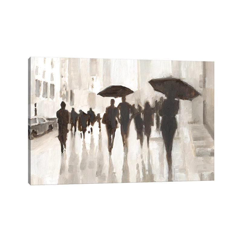 Reproduction d’art, "Clearing Rain" par Ethan Harper, H 8 po x l 12 po x P 0,75 po, Toile tendue, Pas de tapis