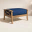 Repose-pieds d'extérieur en teck avec coussin Brunswick-55836198-108940796