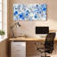 Ensemble de 1 tableau mural floral aquarelle sur toile tendue-1901583071