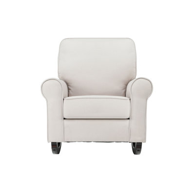 Elvin Beige Fabric Rocking Chair