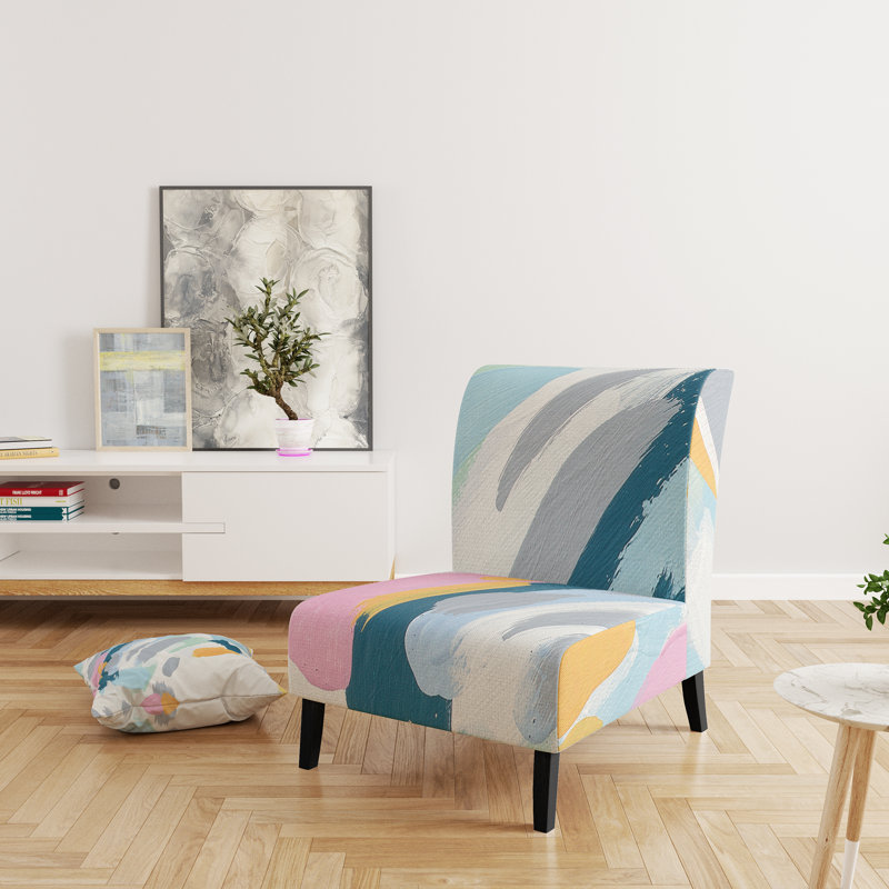 Fauteuil de chambre rembourré Geometric Vortex II - Modern
