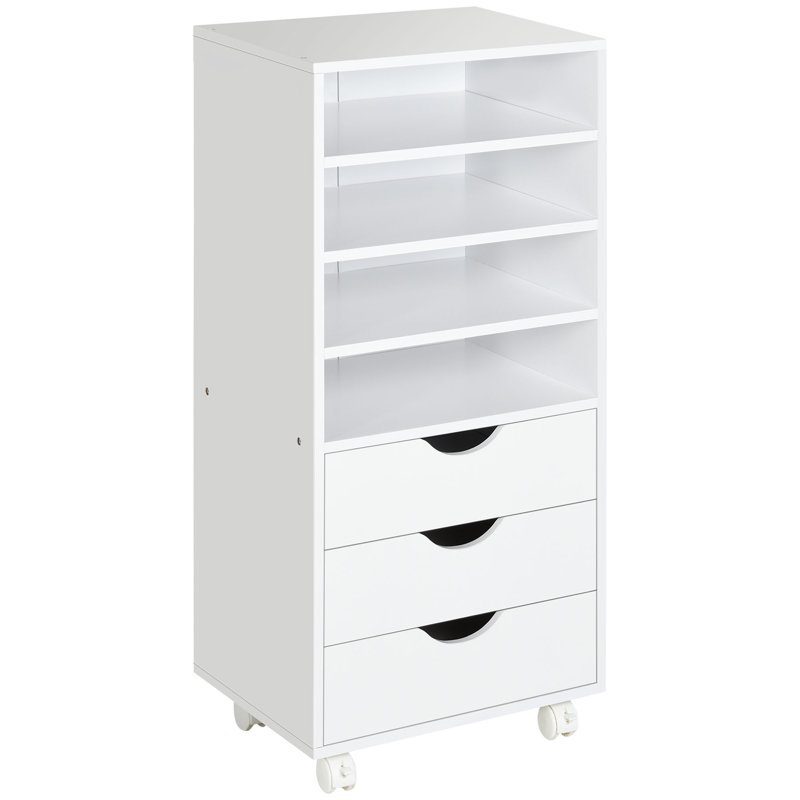 Classeur vertical en bois à 3 tiroirs