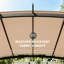 Pergola en aluminium 11 pi x 8,8 pi avec auvent-88409405-70364580