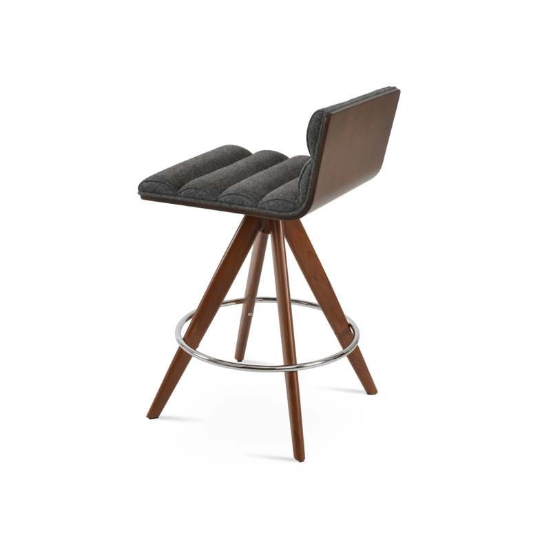 Tabouret pivotant Corona Comfort Pyramid, Tabouret de comptoir (siège d'une hauteur de 24 p, Gris foncé