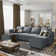Manusite U Shaped Modular Sectional Sofa With Reversible Chaise