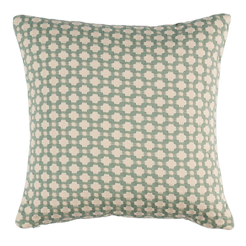 Betwixt Throw Pillow, Water/Ivory, 16" x 16"
