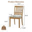 Ensemble de 2 chaises d'appoint scandinaves modernes aux tons bruns avec dossier en bois courbé et revêtement en tissu brun clair-622833876
