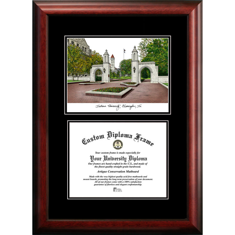 Cadre diplôme diplomate indiana hoosiers NCAA