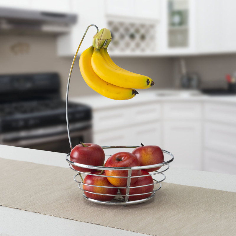 Home Basics Stainless Steel Fruit Bowl
