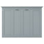Lit escamotable pleine grandeur - Lit armoire compacte, conception peu encombrante, structure en bois massif, aucun sommier tapissier requis, gris-482843552