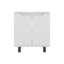 Armoire encastrée avec deux portes et tablettes de rangement intérieures Marlo-203399512