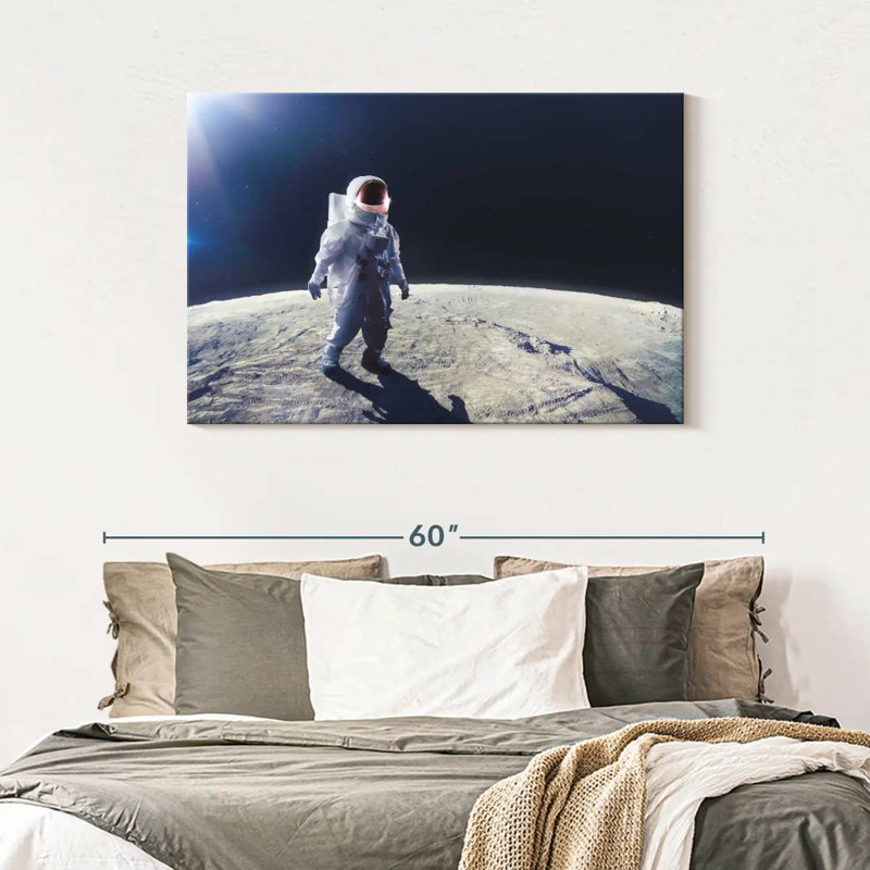 Oberle Moon Astronaut, 30" H x 45" W