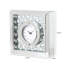 24.9cm Table Clock for Bedroom Furniture, Metal and Glass Small Table Clock