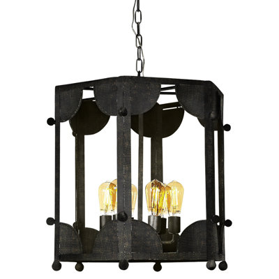 Wilmington 6 - Light Geometric Chandelier