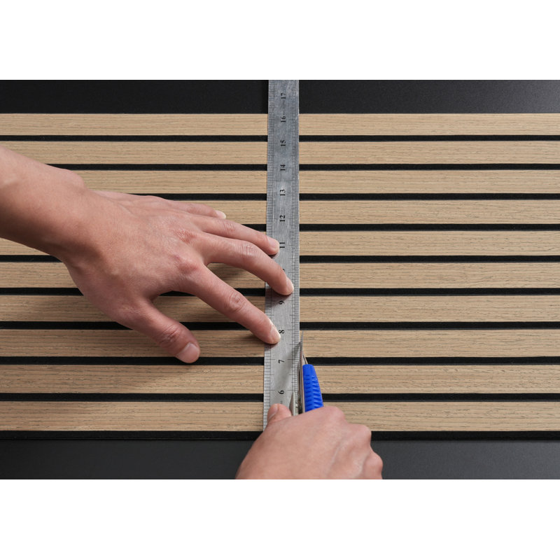 Panneaux muraux décoratifs 3D 94,5 po x 12 po, Noyer, 2