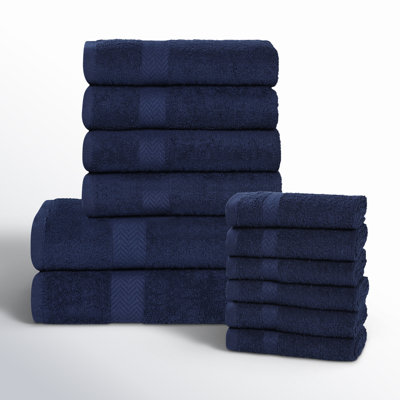 12-Piece Quick-Drying Cotton Towel Set