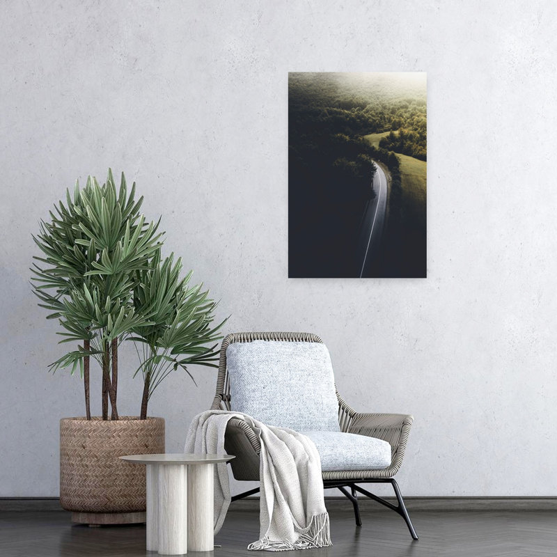 Road To Darkness, paysage contemporain abstrait, art naturel, H 24 po x l 16 po