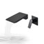 Robinet de salle de bain mural noir mat
