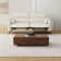 Extendable Floor Shelf Coffee Table with Storage
