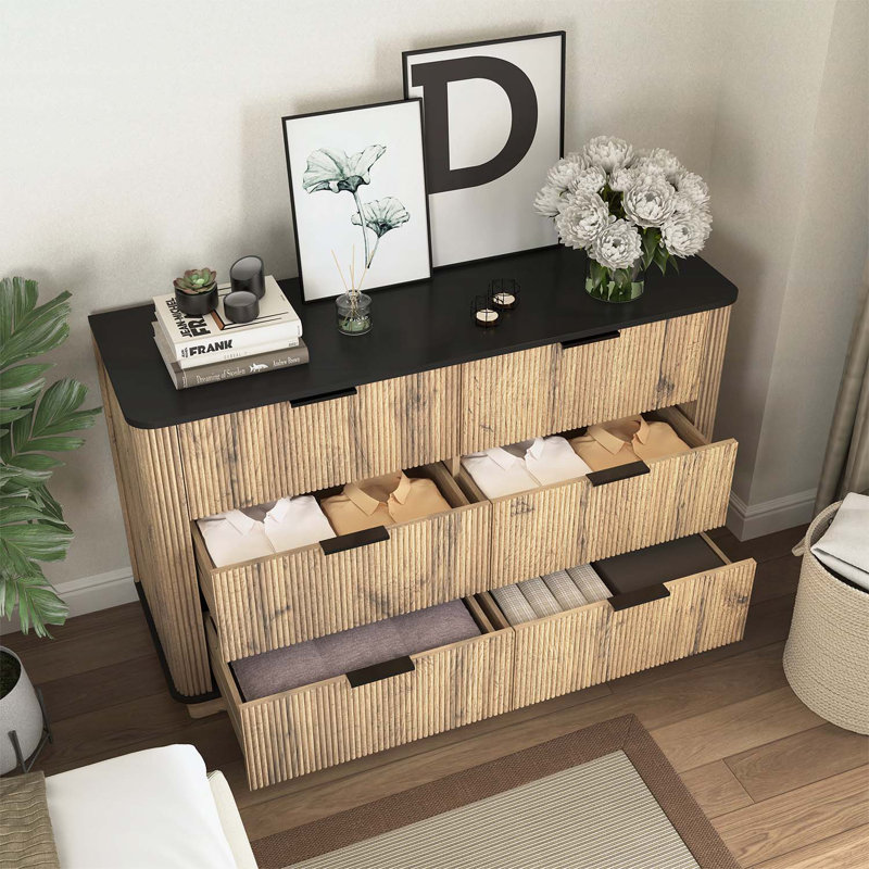 Modern Multi-functional Cabinet with Six-drawer