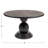 Round Mango Wood Bulbed Pedestal Coffee Table-117479928