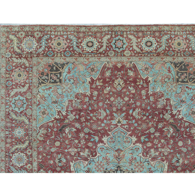 Wool Oriental Area Rug, Rectangle 9' x 11'10"