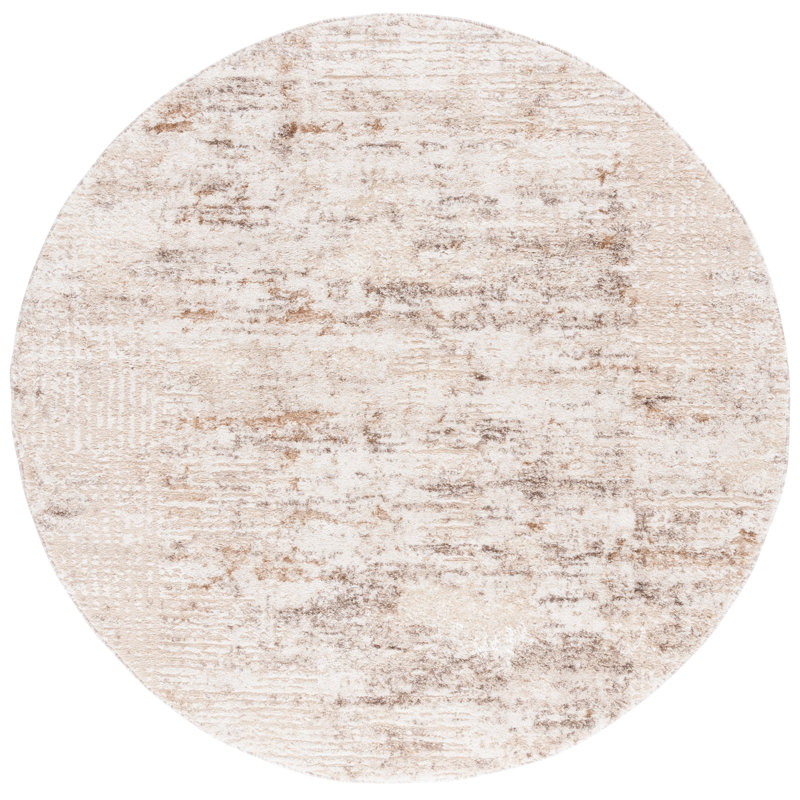 Tapis à motif abstrait Rothschild, Rond 6 pi 7 po