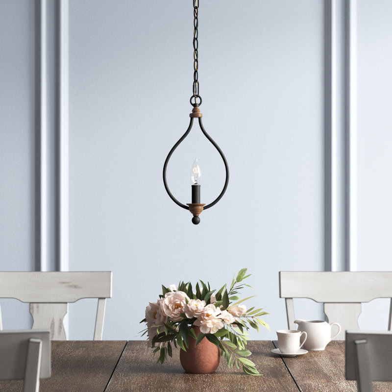 Hartsville One Light Mini-Pendant from Generation Lighting , Dark Weathered Zinc/Weathered Oak, No, Not Energy Star
