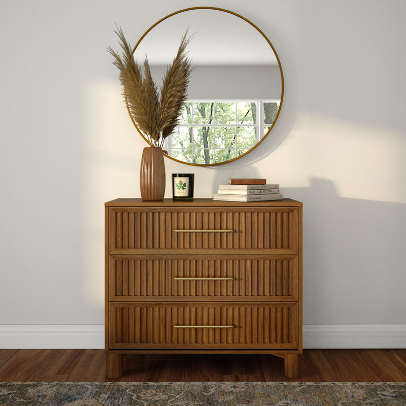Commode 3 tiroirs Sera, Pacanier