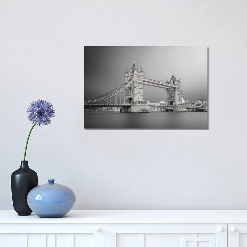 Tower Bridge - Wrapped Canvas Print, 30.48cm H x 45.72cm W x 1.9cm D