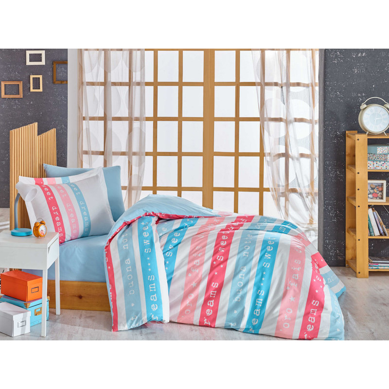 Ensemble de housse de couette 100% coton 3 pièces Futrell