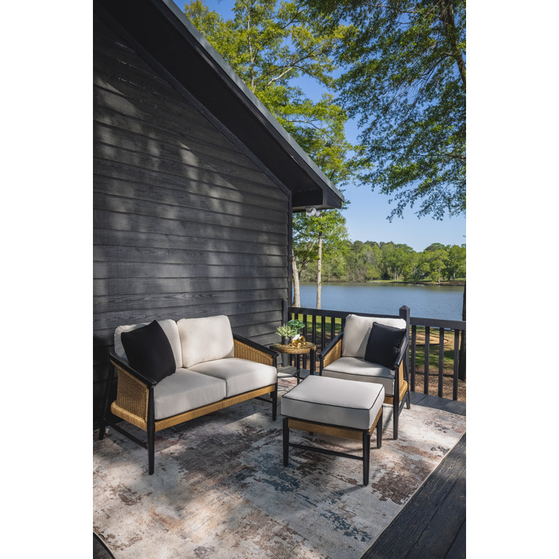 Galloway Outdoor 2 - Seat Loveseat, Canvas Natural