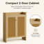 Armoire à chaussures en rotin naturel, rangement réglable à six niveaux-895211211-895211210