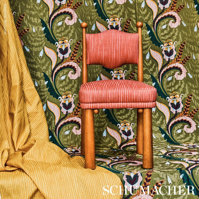 Schumacher X Laura Gonzalez Hallucination Fabric, Red