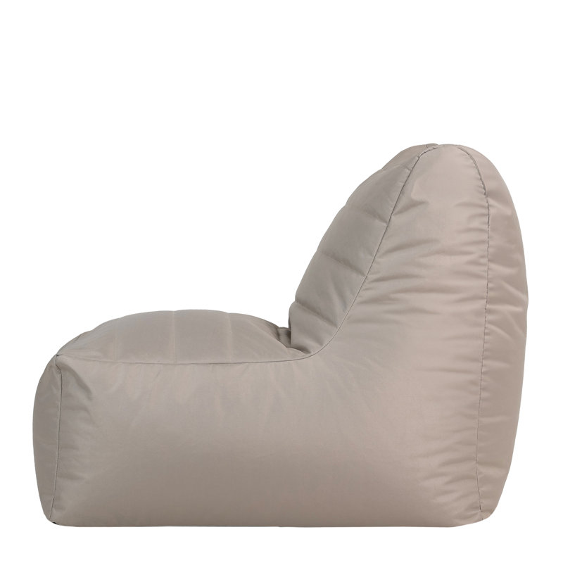 Outdoor Armless Lounge Chair, Beige