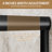 44"-48" W X 72" H Matte Black Aluminum Frame Double Sliding Shower Door, 1/4" (6Mm) Clear Tempered Glass With Explosion-Proof Film, Dual Stainless Steel Handles-123210502